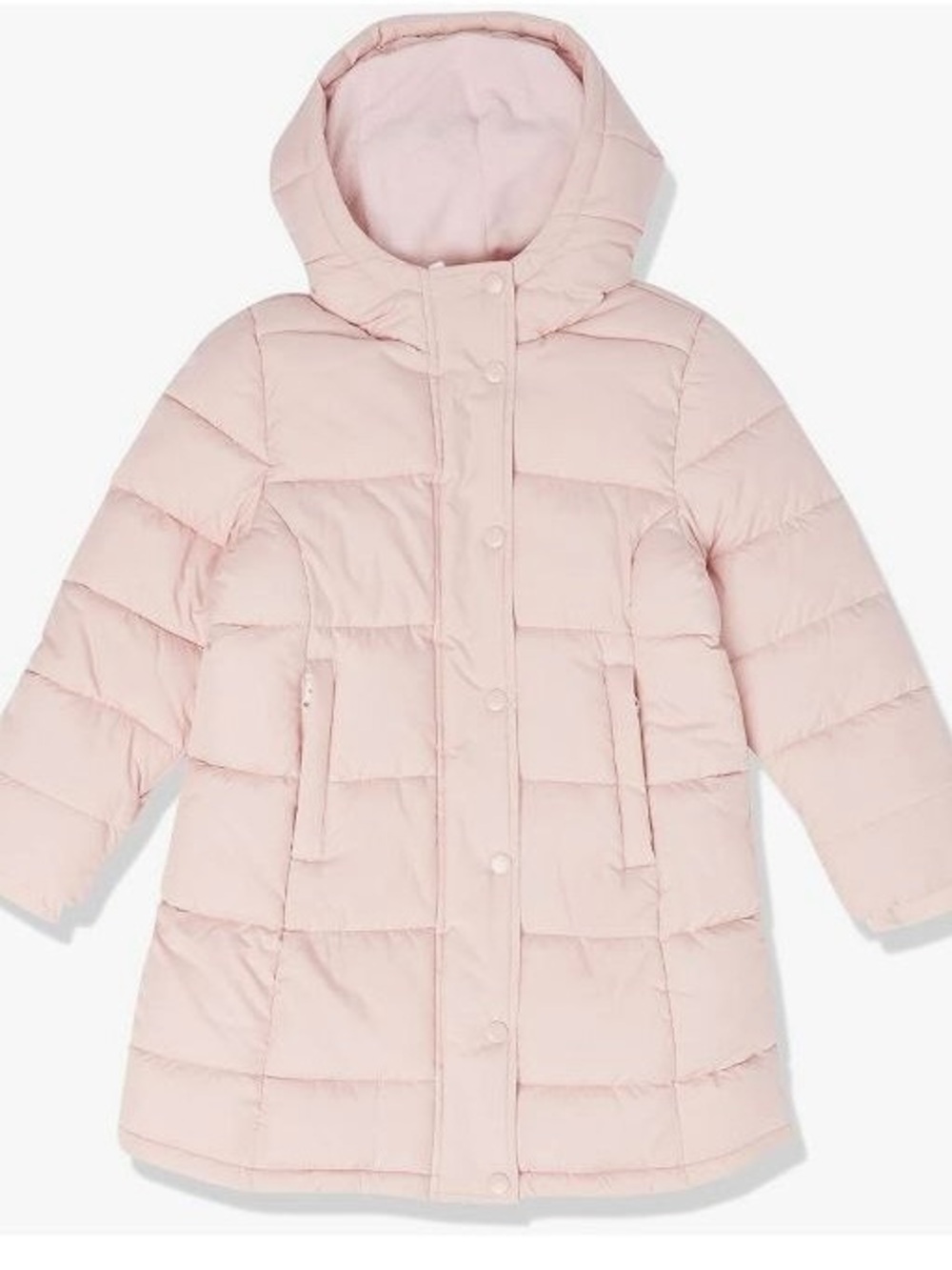NWT Amazon Essentials Girls Heavyweight Long Puffer Jacket - Light Mauve (XL / 1